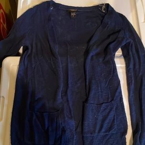 Blue cardigan